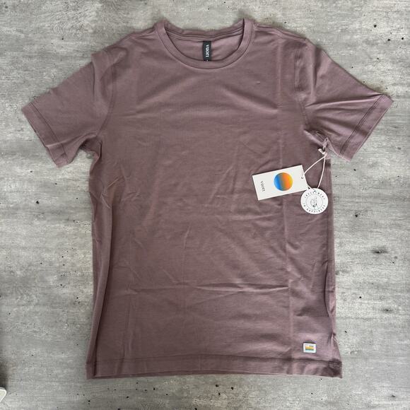Vuori Men’s Tuvalu Tee Small NWT Dark Umber Short Sleeve Pima Cotton T-Shirt NEW - Picture 2 of 6